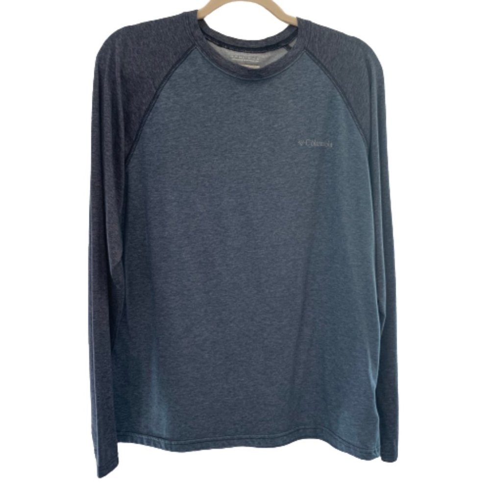Men's Columbia Wildberry Omni-Wick Raglan Long Sleeve Tee EUC